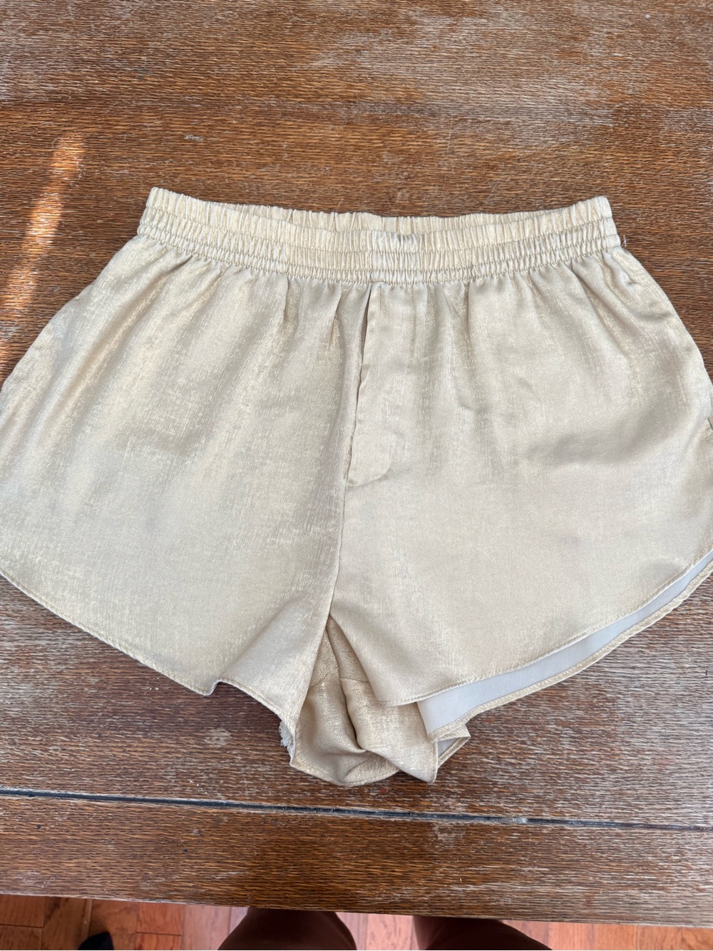 Victoria's Secret Cream Satin/silky Shorts